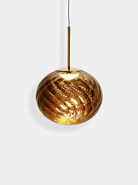 Подвесной светильник Tom Dixon Whirl Medium - Золотой полированный Поликарбонат