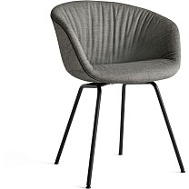 About A Chair AAC 27 Soft, черные ножки, сталь с порошковой окраской / мягкая обивка Remix 152 Grey