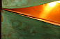 14-1803 Quasar Lum PANEL COPPER OXIDATED (GREEN) WITH LIGHTUNIT Накладное бра зеленый — фото 2