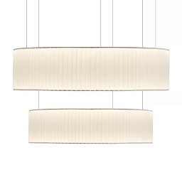 Подвесной светильник Ronde Pendant Set Up X2 DCW éditions, два кольца, белый RONDE P 2 60 80 2700K