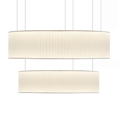 Подвесной светильник Ronde Pendant Set Up X2 DCW éditions, два кольца, белый RONDE P 2 60 80 2700K