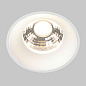 Round Maytoni встраиваемый светильник DL058-12W3K-TRS-W белый