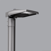 Street Pole-mounted system - ST1 optic - Warm White - integrated DALI - Ø 42-76mm - Zhaga Up/Down 23.5W 3230lm - 3000K - Colour: Grey