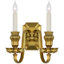 Falaise Double Sconce натуральная латунь