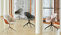 About A Chair Вращающееся мягкое кресло на козлах Hay — фото 2