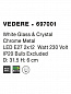 697001 VEDERE Novaluce светильник LED E27 2x12W IP20