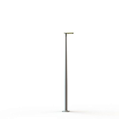 уличный фонарный столб с жёлтым световым модулем