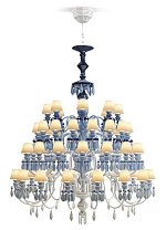 Люстра Belle de Nuit Lladro, 56 ламп, синяя