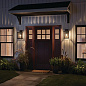 Marimount 17" 1 Light Outdoor Wall Light with Clear Glass Black уличный настенный светильник 59018BK Kichler — фото 2