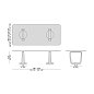 Обеденный стол Saddle Porada прямоугольный со стеклянной столешницей SADDLE-RETTANGOLARE-220X120-L0N0AC-C0K0BJ — фото 6