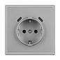 061817 Arlight Механизм розетки с USB зарядкой SCT-NOBE-MUCC-SFPL-IS (230 В, 16A) — фото 1