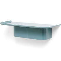 Korpus Shelf M, 4 крючка, алюминий с порошковым покрытием, глянец, Sea (морской)