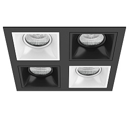 D54706070607 Lightstar Domino точечный светильник, 50Вт, белый;черный