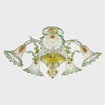 Apollo Dei Dogi Ceiling Lamp Зеленый и золотой / 5 / Золотой
