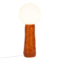 Kokeshi High, белое матированное стекло, терракотовое керамическое основание
