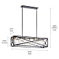 Moorgate 7 Light Linear Chandelier Black люстра 44082BK Kichler