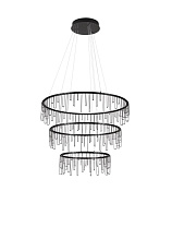 Triac Dimmable Black Chrome & Black Aluminium LED 72 Watt 220-240 Volt 58667Lm IP20 3000K D:80 H:200 cm