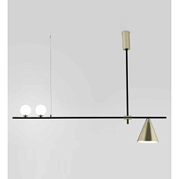 Ceiling Light Crane Aromas Del Campo Crane потолочный светильник с тремя источниками света на металлической перекладине