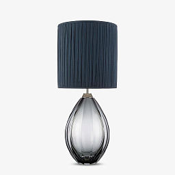 TL711-SM Bella Figura Diamond настольная лампа с вытянутым абажуром и стеклянным основанием-слезинкой