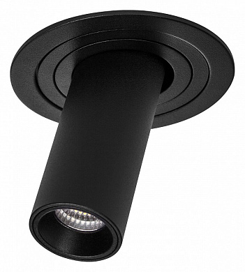 встраиваемый потолочный светильник черный