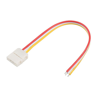 проводной коннектор для подключения питания к светодиодной ленте с раздельным тёплым и холодным свечением