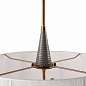 Подвесной светильник Arteriors Middlebury, белый хлопок и графитовая кожа — фото 6
