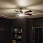 52" Vinea 5 Blade LED Indoor Ceiling Fan Brushed Natural Brass люстра-вентилятор 300345BNB Kichler — фото 2