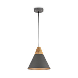 P359-PL-220-C Maytoni Bicones подвесной светильник серого оттенка с конусным плафоном