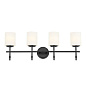 Ali 11.25" 4 Light Vanity Black настенный светильник 55143BK Kichler — фото 7