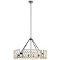 Oana 6 Light Oval Chandelier White Washed Wood люстра 52078WWW Kichler — фото 1
