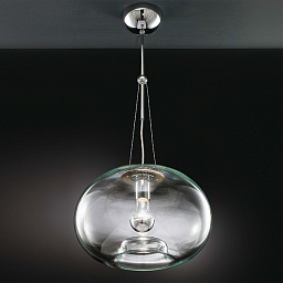 9015/1SM Transparent IDL Aurora подвесной светильник с прозрачным стеклянным плафоном
