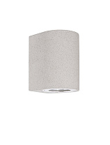 White Sandstone Glass Diffuser LED GU10 1x10 Watt IP65 100-240 Volt Bulb Excluded Light Down D: 8.6 W: 10 H: 12 cm