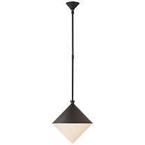 Sarnen Small Pendant матовый черный с белым стеклом