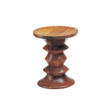 41235501 Stool Vitra Табурет резной деревянный тёмный орех А
