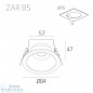 ZAR Faldi встраиваемый потолочный светильник