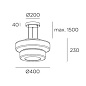 00-8448-05-15 Leds C4 Strata 2 Bodies ø400mm / ø300mm черный — фото 2