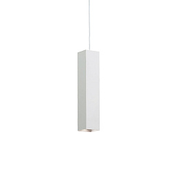 126906 Ideal lux Sky подвесной светильник белого цвета цилиндрической формы на тросе