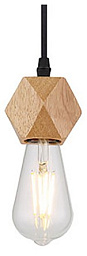 A7049SP-1BK Arte Lamp Mark подвесной светильник с деревянным держателем и лампой открытого типа