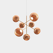 Люстра Tom Dixon Whirl Large - Медь полированный Поликарбонат