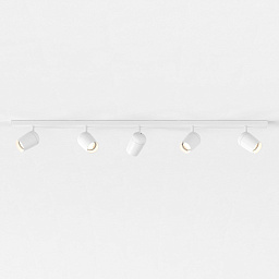1478016 Astro lighting Koto спот с пятью поворотными источниками света на линейной штанге матовый белый