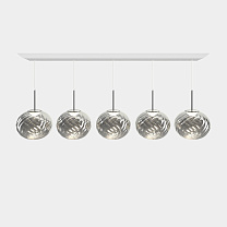 Подвесная система Tom Dixon Whirl Linear - Серебро полированный Поликарбонат