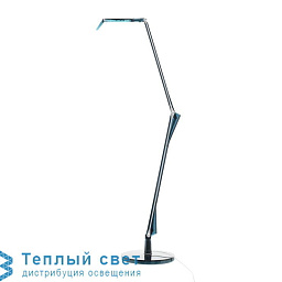 09190BL Kartell Aledin настольная лампа с голубым металлическим корпусом