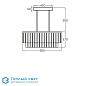 Pentagon Rectangular люстра Bella Figura CL440 90 CLEAR