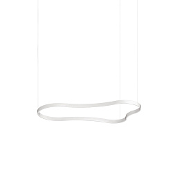 345291 Ideal lux Waves подвесной светильник белого цвета с изящным изгибом корпуса
