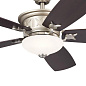 56" Crescent 5 Blade LED Indoor Ceiling Fan Brushed Nickel люстра-вентилятор 300325NI Kichler — фото 1