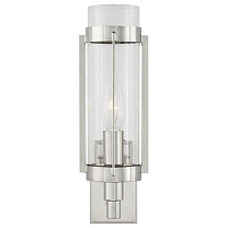 Flynn Sconce полированный никель с прозрачным стеклом