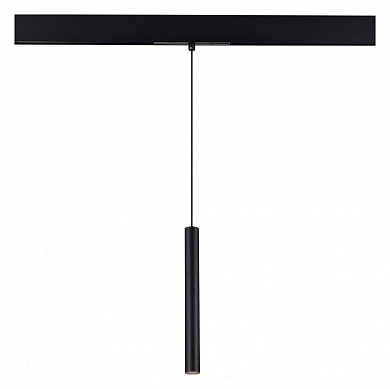 подвесной магнитный светильник линейной формы с подвешенным цилиндрическим модулем 48V