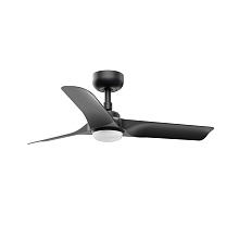 HEY LED S Black fan 10W SWT Wall Control white
