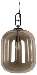 10195/350 Amber Loft It Oda подвесной светильник с купольным плафоном из дымчатого стекла черный