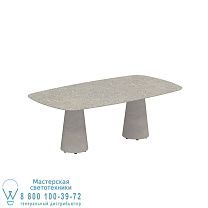 СТОЛ CONIX 220X120 CM НОГИ БЕТОН ЦЕМЕНТ СЕРЫЙ - СТОЛЕШНИЦА СТОЛА КЕРАМИЧЕСКАЯ CEPPO DOLOMITICA Royal Botania